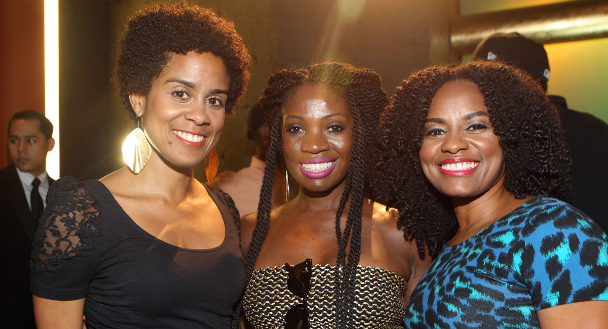 ABFF Attendees including ABFF 2015 Star Project Female Winner Asha Kamali (Right)