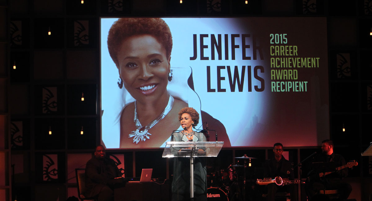 Jenifer Lewis graciously accepts the ABFF 2015 Career Achievement Award
