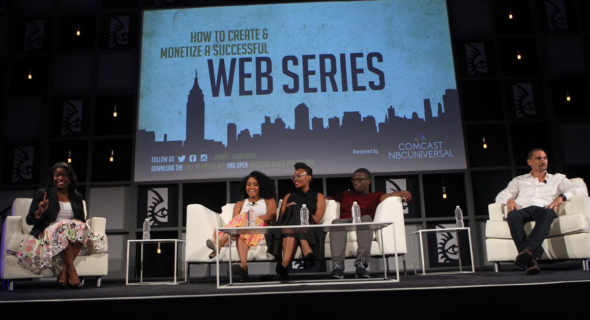 Andrea Lewis, Numa Perrier, Dennis Dortch and Smokey Fontaine address creating for the Web