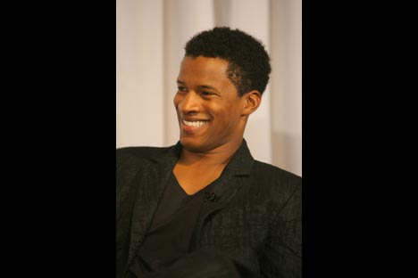 Nate Parker having fun representing Young Hollywood too!