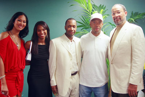 Kimora Lee, Nicole Friday, Jeff Friday, Russell Simmons and Richard Parsons at the 2003 FILM LIFE Awards Show
