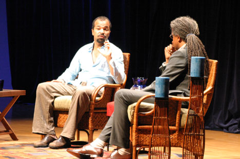 Jeffrey Wright and Elvis Mitchell Engrossed In Conversation