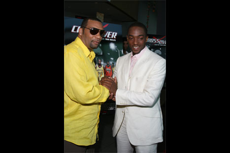 Preston A. Whitmore II & Anthony Mackie at the CROSSOVER Premiere