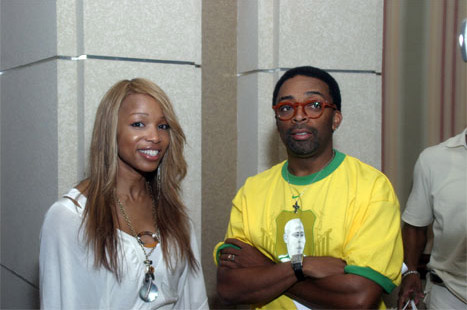 Elise Neal and Spike Lee