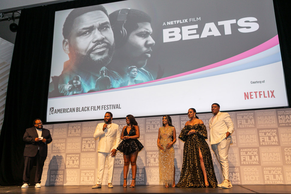 Anthony Anderson & Cast address attendees at the premiere screening of BEATS