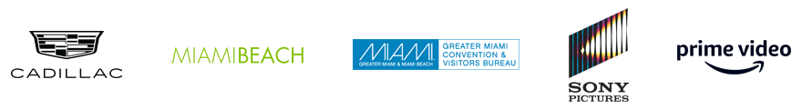 Cadillac, City of Miami Beach, Miami GMCVB, Sony Pictures, Prime Video