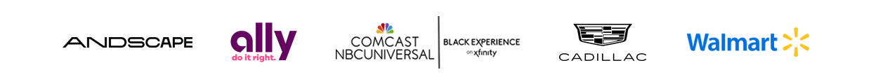 Andscape, Ally, Comcast NBCUniversal, Cadillac, Walmart