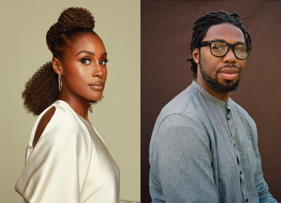 Issa Rae (Photo Credit: Tyren Redd) and Matthew A. Cherry