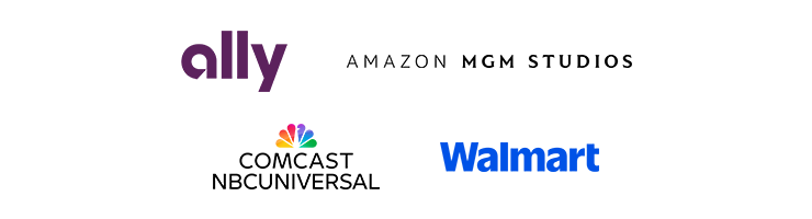 Ally, Amazon MGM Studios, Comcast NBCUniversal, Walmart