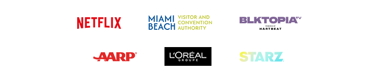 Netflix, Miami Beach VCA, HeartBeat, AARP, L'Oréal Groupe, STARZ