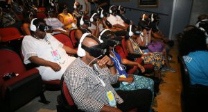 Attendees enjoy Virtual Reality Experience